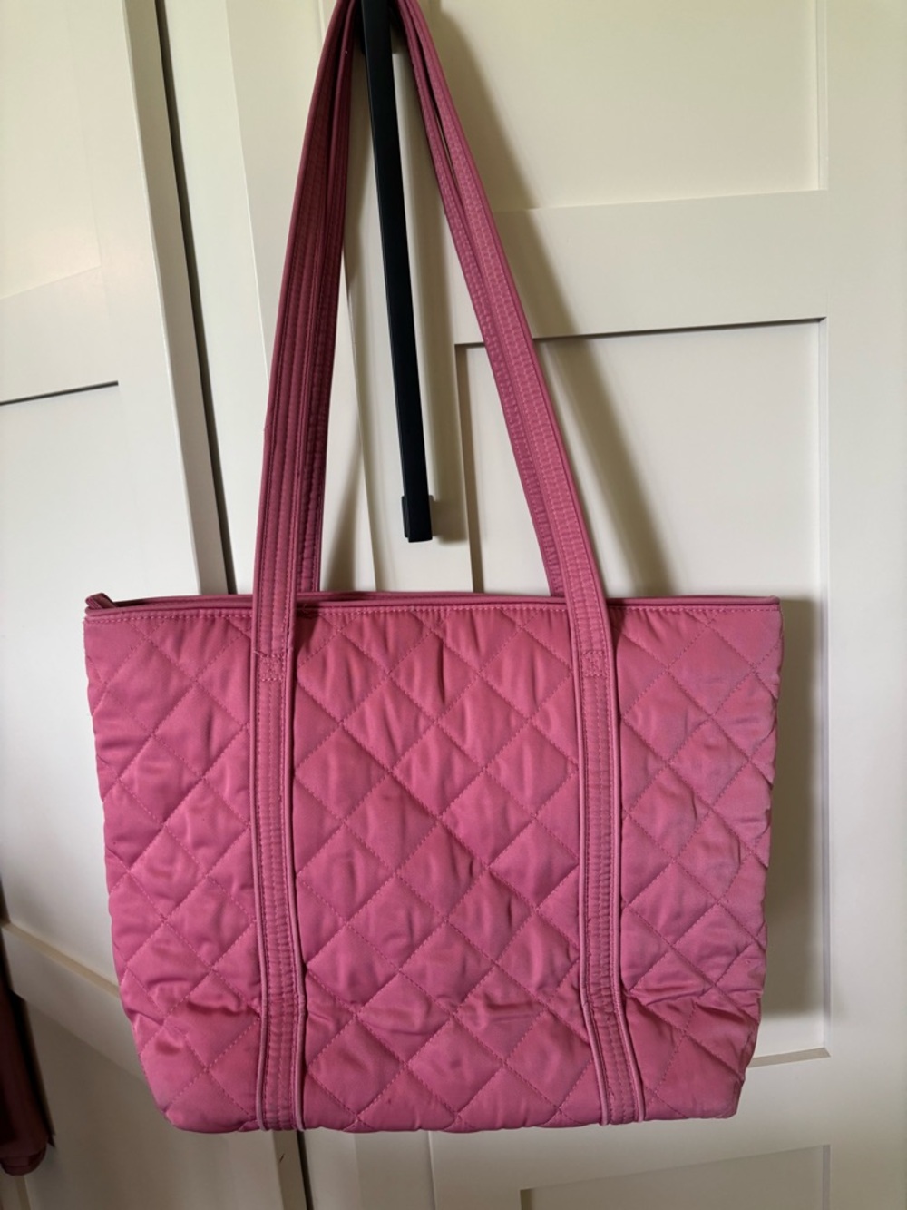 VERA BRADLEY STRAWBERRY ICE PINK Iconic Tote Performance Twill - Picture 3 of 9